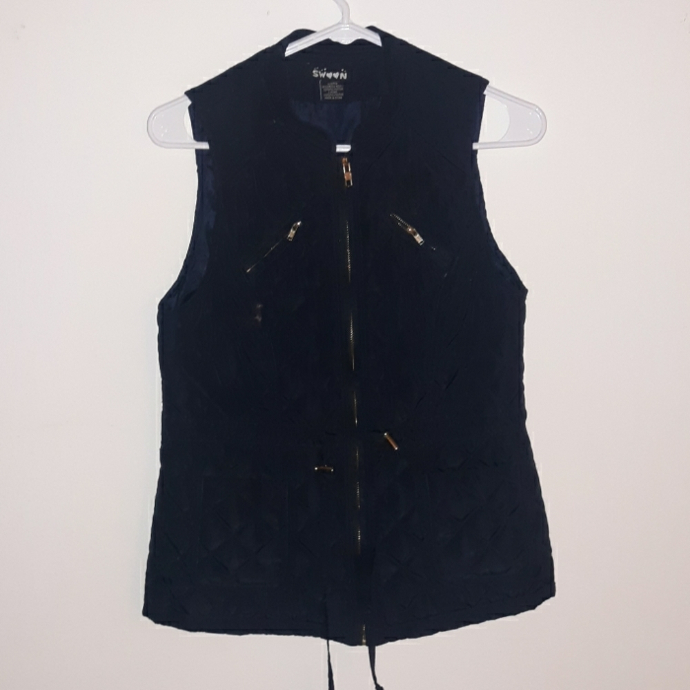 Navy blue vest
